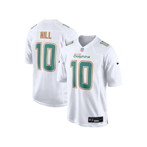 Mens Miami Dolphins Tyreek Hill White Fashion Game Jersey