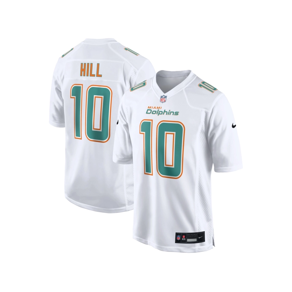 Mens Miami Dolphins Tyreek Hill White Fashion Game Jersey