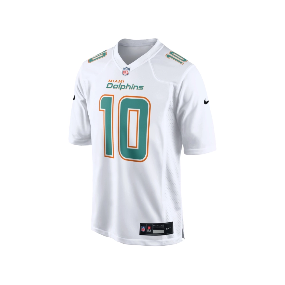 Mens Miami Dolphins Tyreek Hill White Fashion Game Jersey