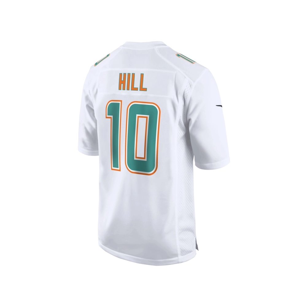 Mens Miami Dolphins Tyreek Hill White Fashion Game Jersey
