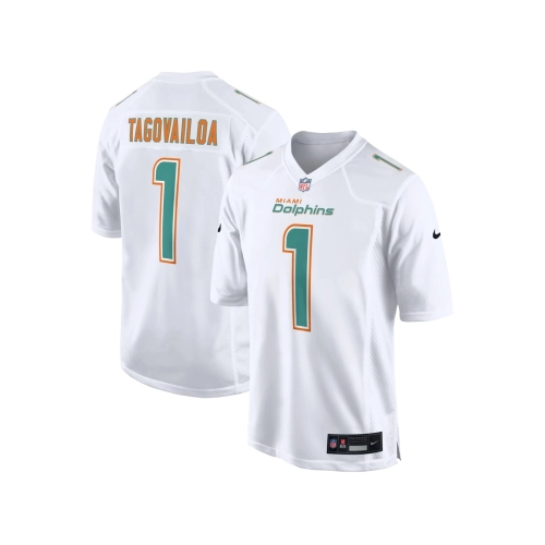 Mens Miami Dolphins Tua Tagovailoa White Fashion Game Jersey