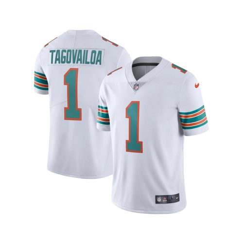 Mens Miami Dolphins Tua Tagovailoa White 2nd Alternate Vapor Limited Jersey