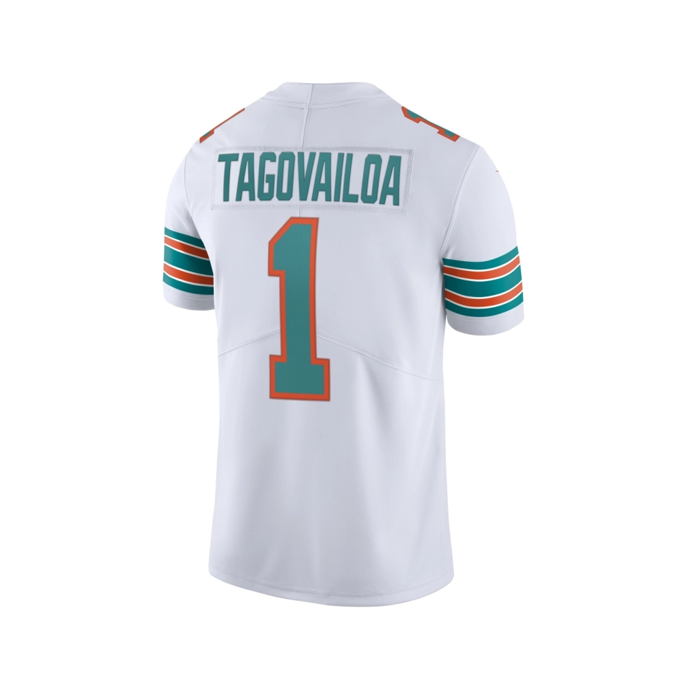 Mens Miami Dolphins Tua Tagovailoa White 2nd Alternate Vapor Limited Jersey