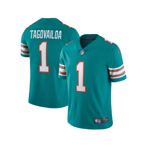 Mens Miami Dolphins Tua Tagovailoa Aqua Alternate Vapor Limited Jersey