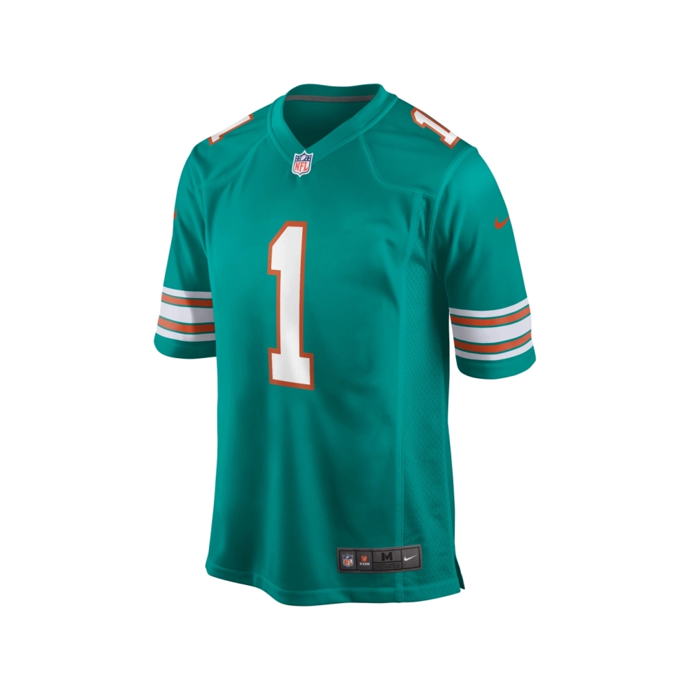 Mens Miami Dolphins Tua Tagovailoa Aqua Alternate Game Jersey