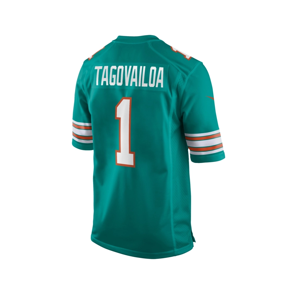 Mens Miami Dolphins Tua Tagovailoa Aqua Alternate Game Jersey