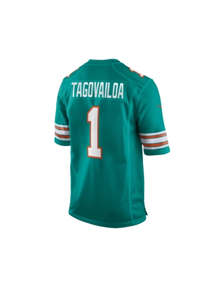 Mens Miami Dolphins Tua Tagovailoa Aqua Alternate Game Jersey