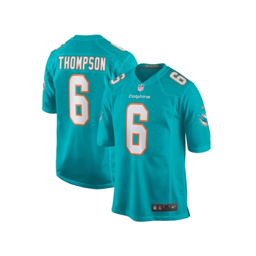 Mens Miami Dolphins Skylar Thompson Aqua Team Game Jersey