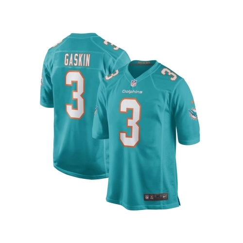 Mens Miami Dolphins Myles Gaskin Aqua Game Player Jersey