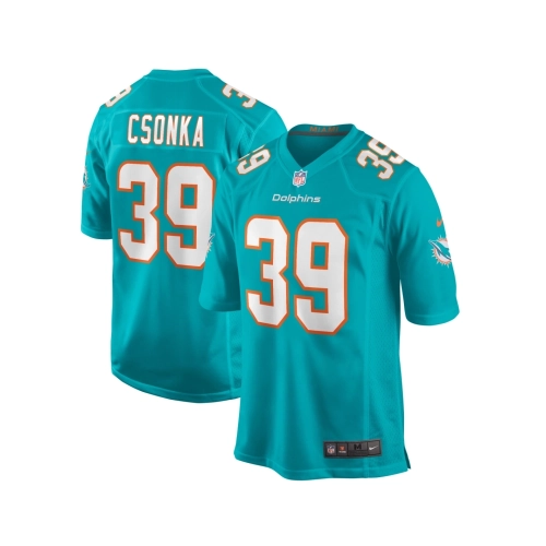 Mens Miami Dolphins Larry Csonka Aqua Game Retired Player Jersey
