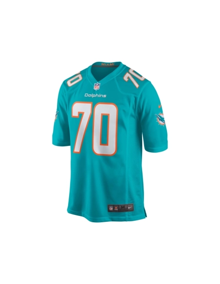 Mens Miami Dolphins Kendall Lamm Aqua Home Game Player Jersey