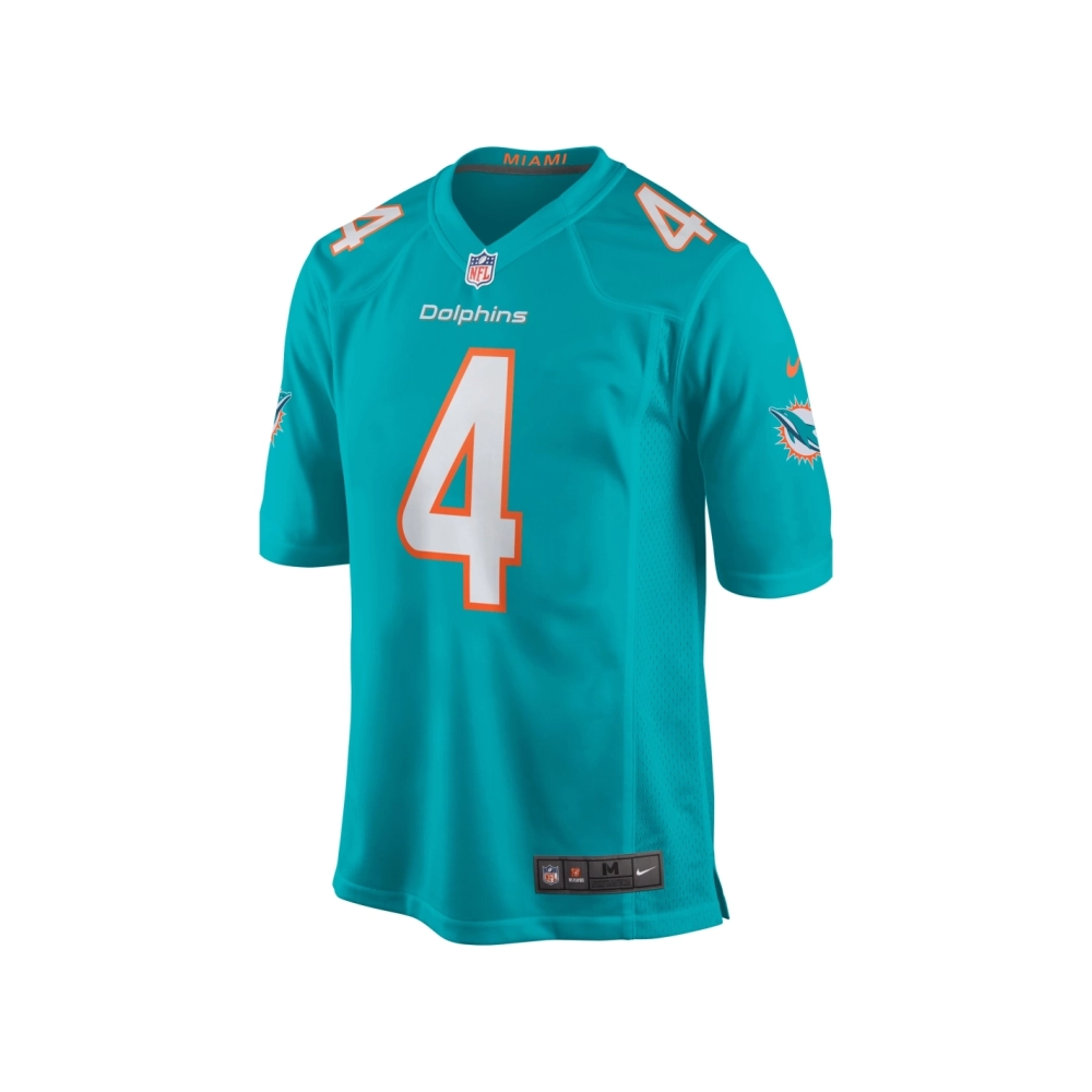 Mens Miami Dolphins Kader Kohou Aqua Game Player Jersey