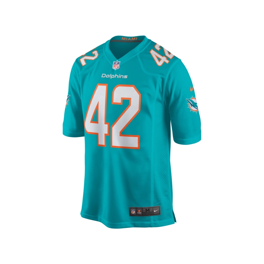 Mens Miami Dolphins Joshua Kalu Aqua Team Game Jersey