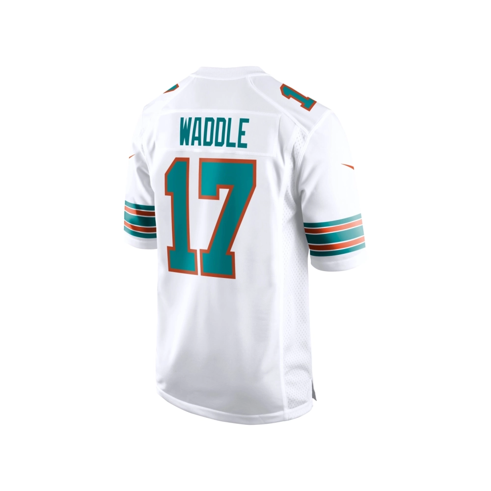 Mens Miami Dolphins Jaylen Waddle White Game Jersey