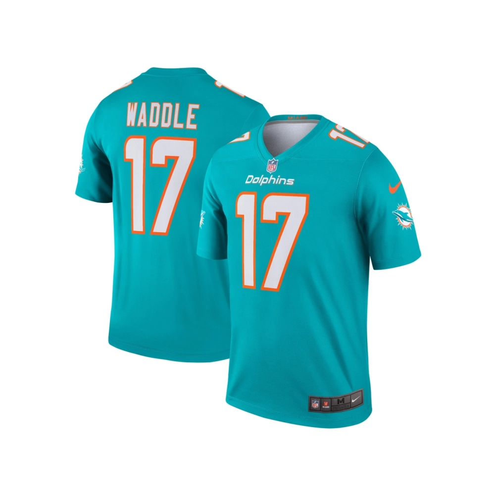 Mens Miami Dolphins Jaylen Waddle Aqua Legend Jersey