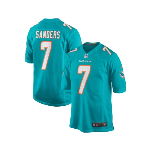 Mens Miami Dolphins Jason Sanders Aqua Game Jersey