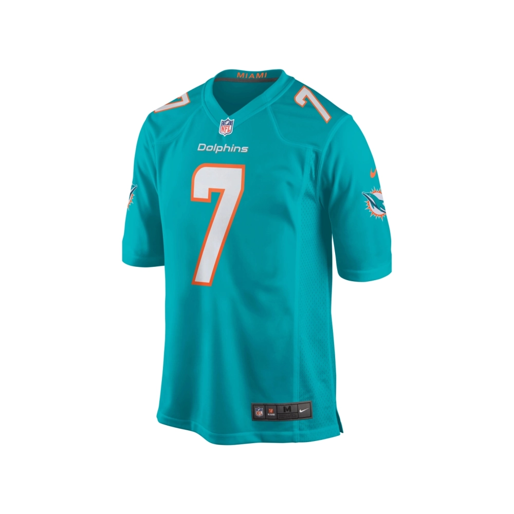 Mens Miami Dolphins Jason Sanders Aqua Game Jersey