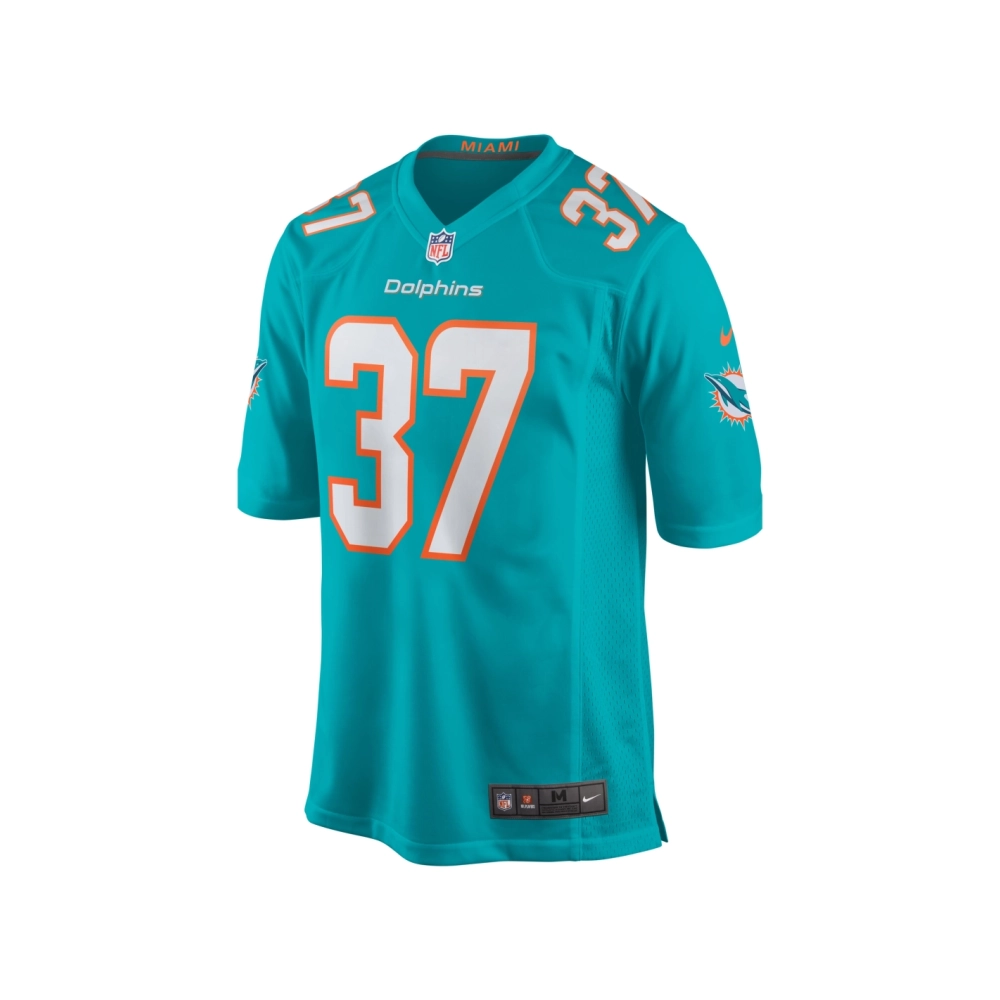Mens Miami Dolphins Jake Funk Aqua Game Jersey