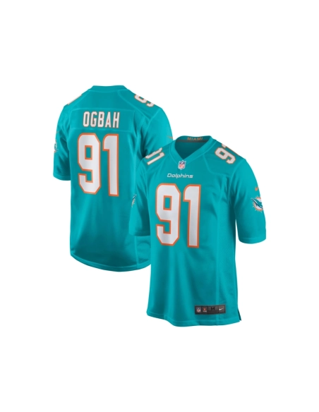 Mens Miami Dolphins Emmanuel Ogbah Aqua Game Jersey