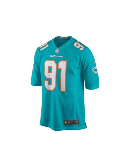 Mens Miami Dolphins Emmanuel Ogbah Aqua Game Jersey