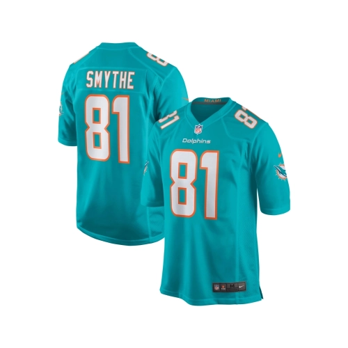 Mens Miami Dolphins Durham Smythe Aqua Game Jersey