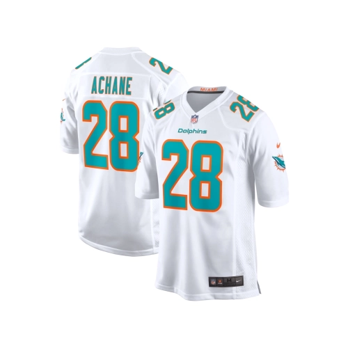 Mens Miami Dolphins Devon Achane White Player Game Jersey