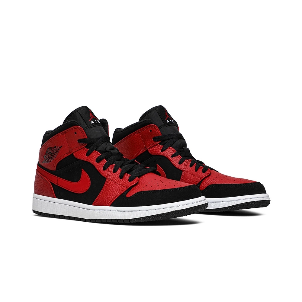 AIR JORDAN 1 MID BRED 554724 054,AIR JORDAN 1 MID,Air Jordan
