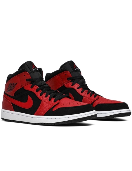 AIR JORDAN 1 MID BRED 554724 054,AIR JORDAN 1 MID,Air Jordan