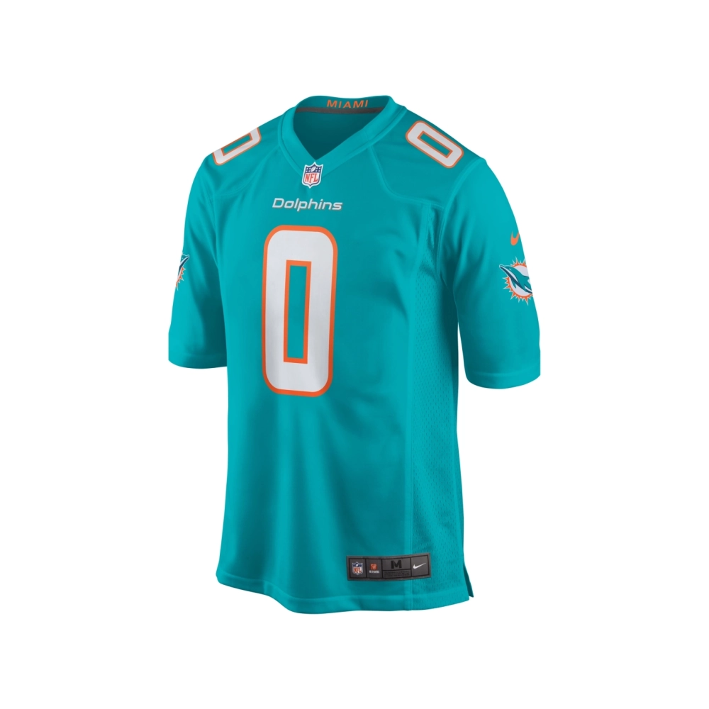 Mens Miami Dolphins Braxton Berrios Aqua Game Jersey