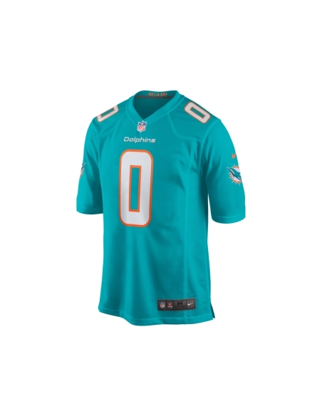 Mens Miami Dolphins Braxton Berrios Aqua Game Jersey