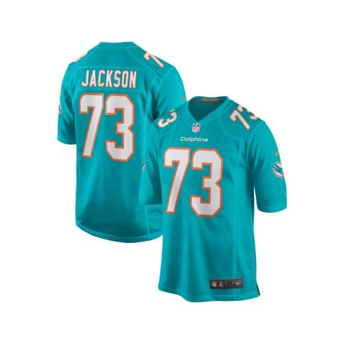 Mens Miami Dolphins Austin Jackson Aqua Game Jersey