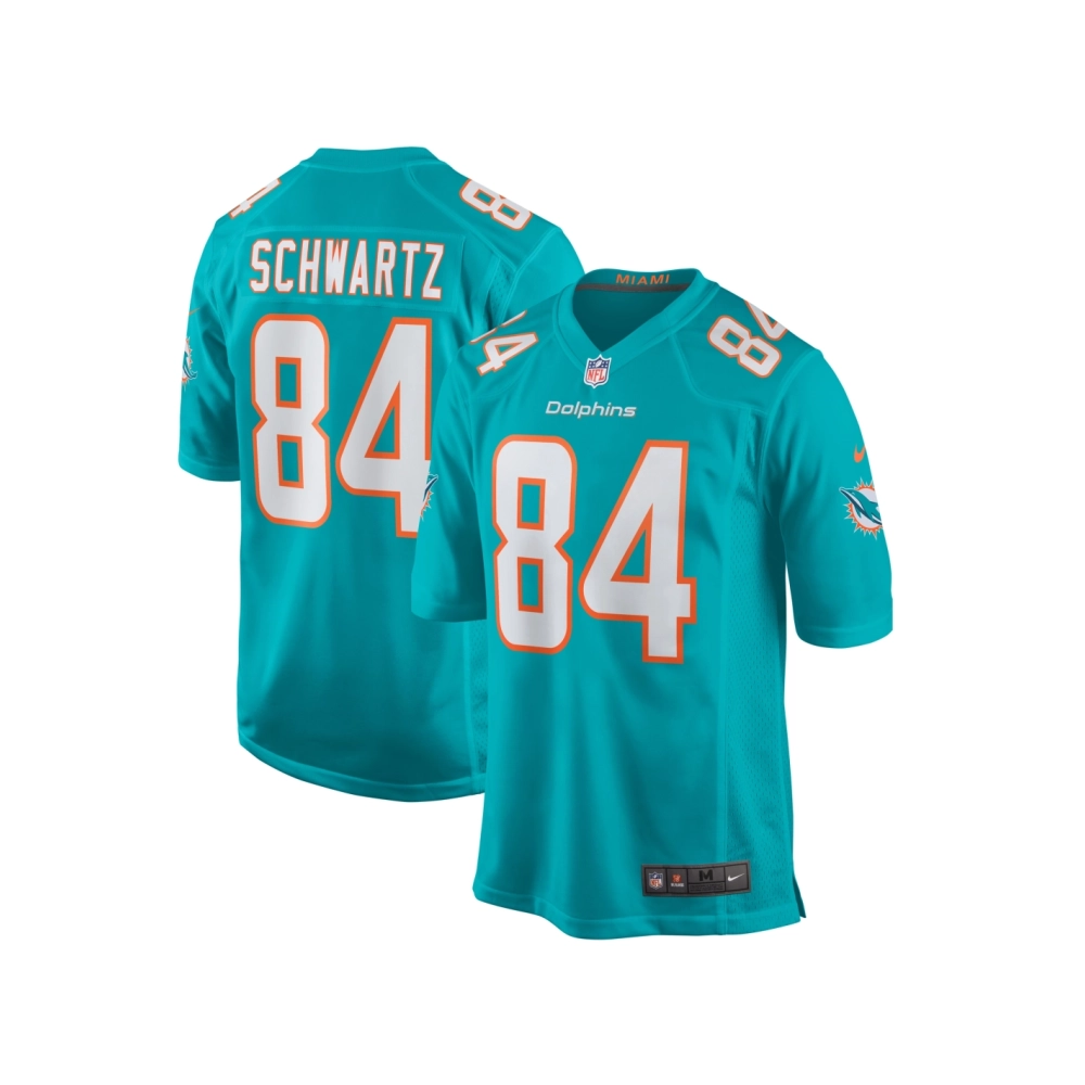 Mens Miami Dolphins Anthony Schwartz Aqua Team Game Jersey