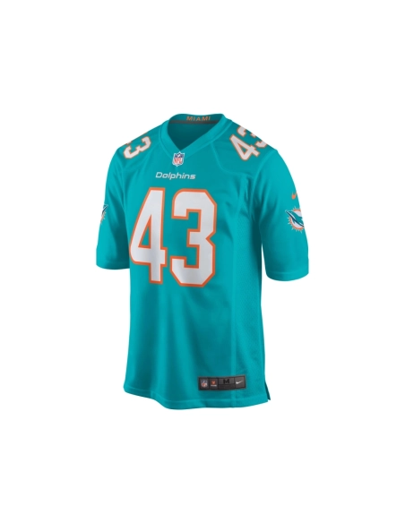 Mens Miami Dolphins Andrew Van Ginkel Aqua Game Jersey