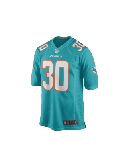 Mens Miami Dolphins Alec Ingold Aqua Game Player Jersey