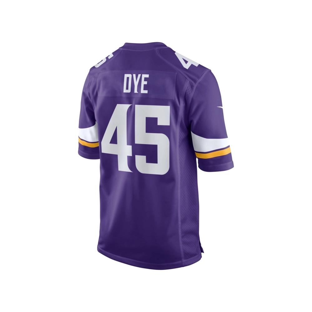 Mens Minnesota Vikings Troy Dye Purple Game Jersey