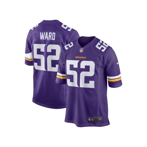 Mens Minnesota Vikings Jihad Ward Purple Team Game Jersey