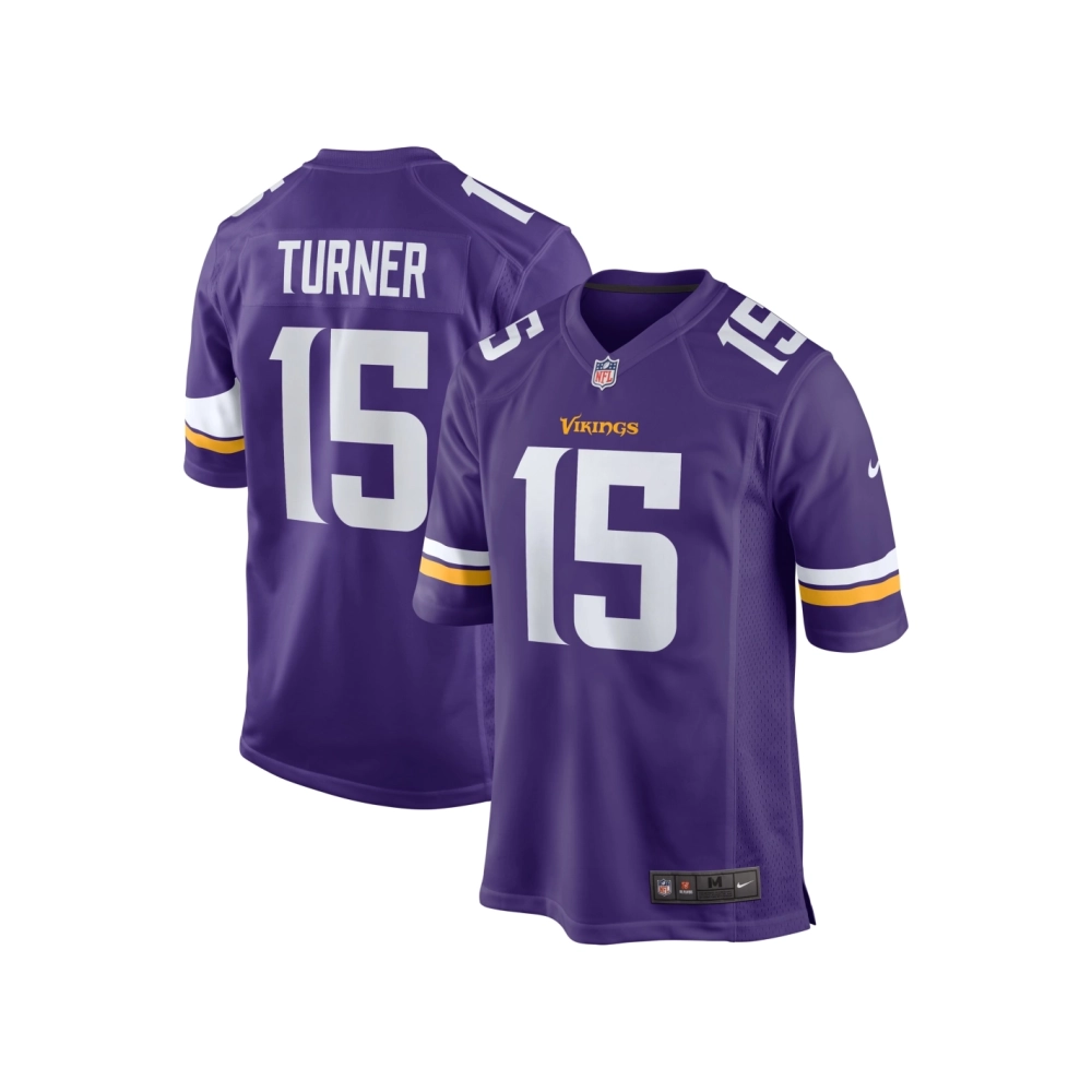 Mens Minnesota Vikings Dallas Turner Purple 2024 NFL Draft First Round Pick Player Game Jersey