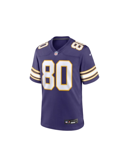 Mens Minnesota Vikings Cris Carter Purple Classic Retired Player Game Jersey