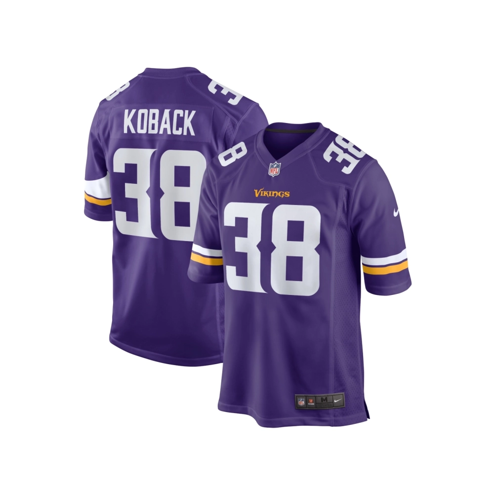 Mens Minnesota Vikings Bryant Koback Purple Home Game Player Jersey