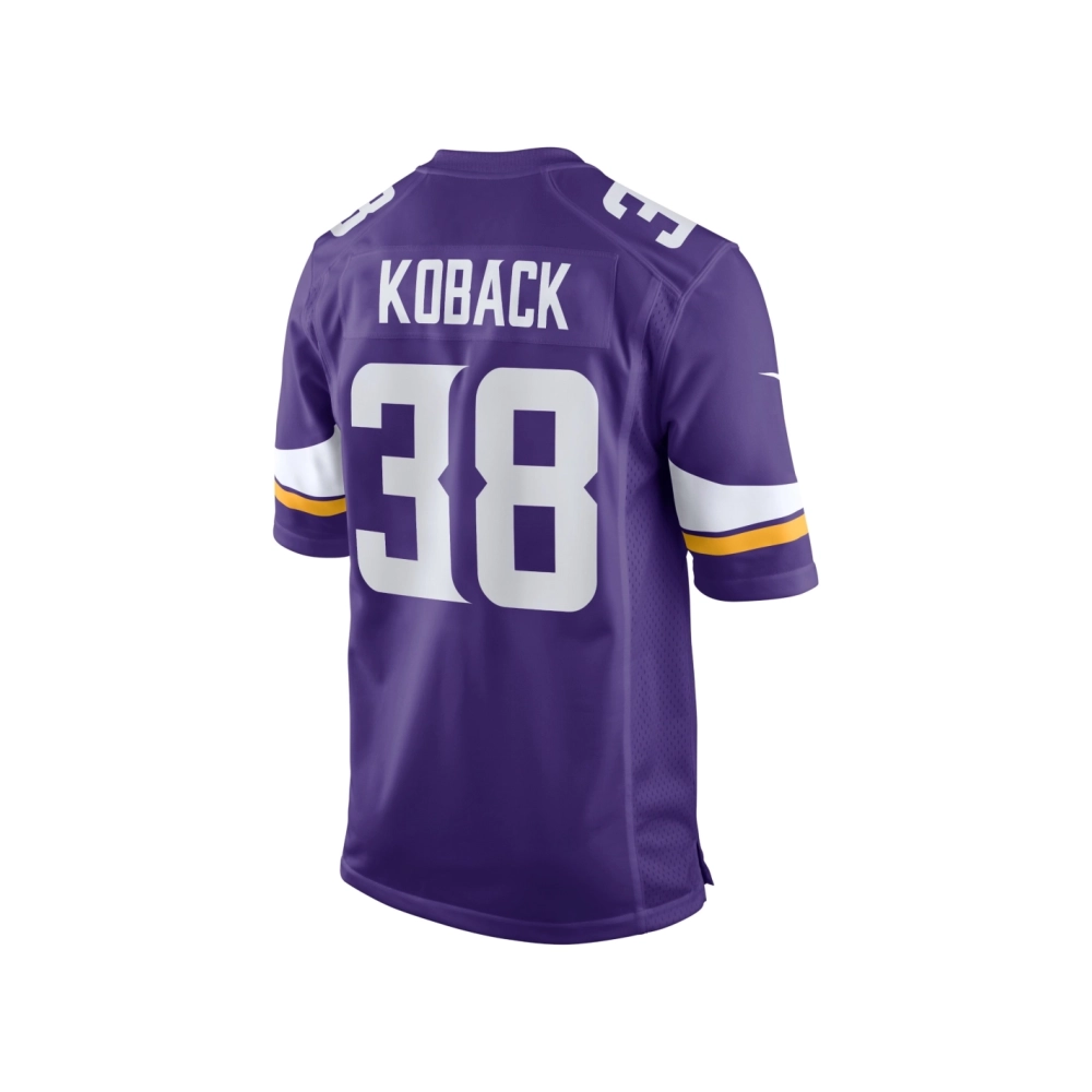 Mens Minnesota Vikings Bryant Koback Purple Home Game Player Jersey