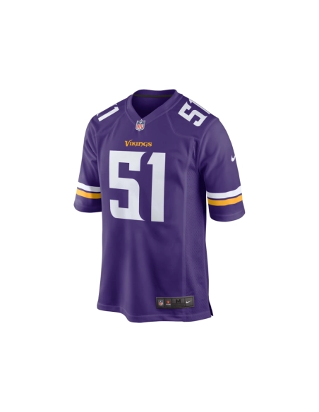 Mens Minnesota Vikings Blake Cashman Purple Team Game Jersey