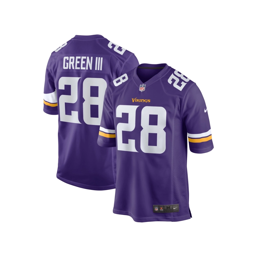 Mens Minnesota Vikings A.J. Green III Purple Team Game Jersey