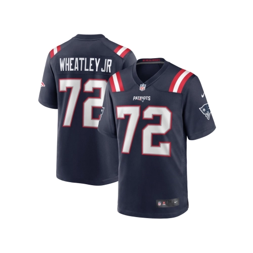 Mens New England Patriots Tyrone Wheatley Navy Team Game Jersey