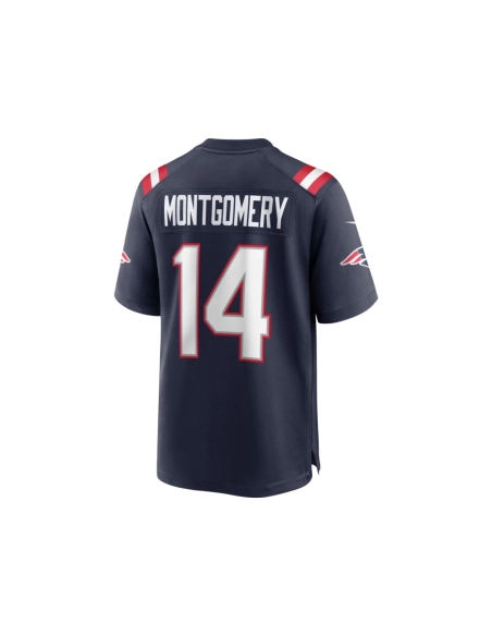 Mens New England Patriots Ty Montgomery Navy Player Game Jersey