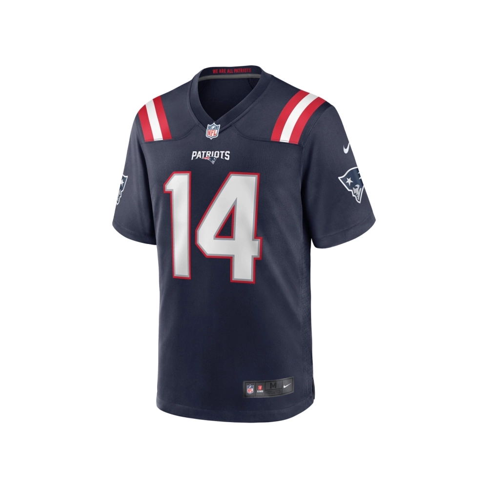 Mens New England Patriots Ty Montgomery Navy Game Jersey