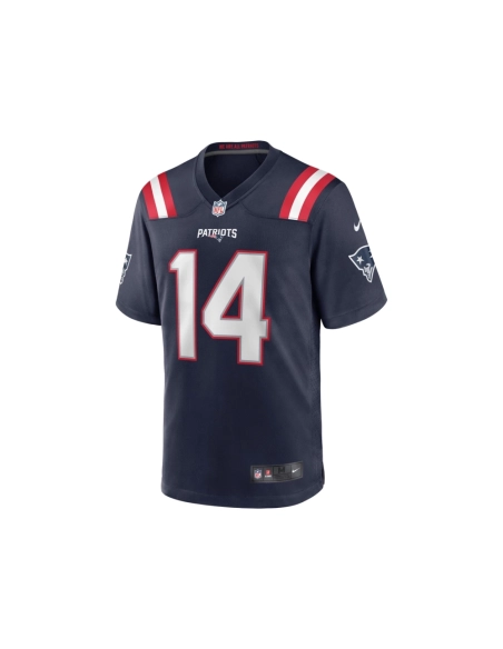 Mens New England Patriots Ty Montgomery Navy Game Jersey