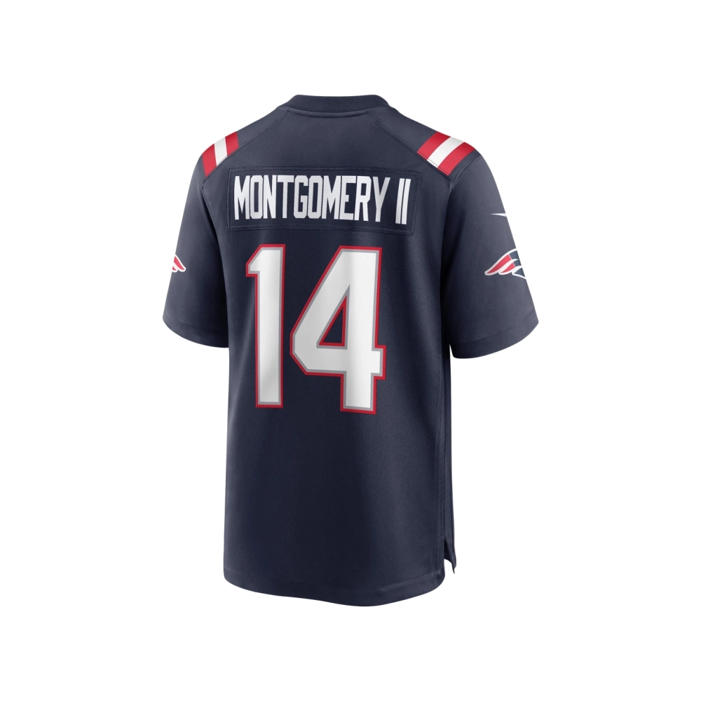 Mens New England Patriots Ty Montgomery Navy Game Jersey