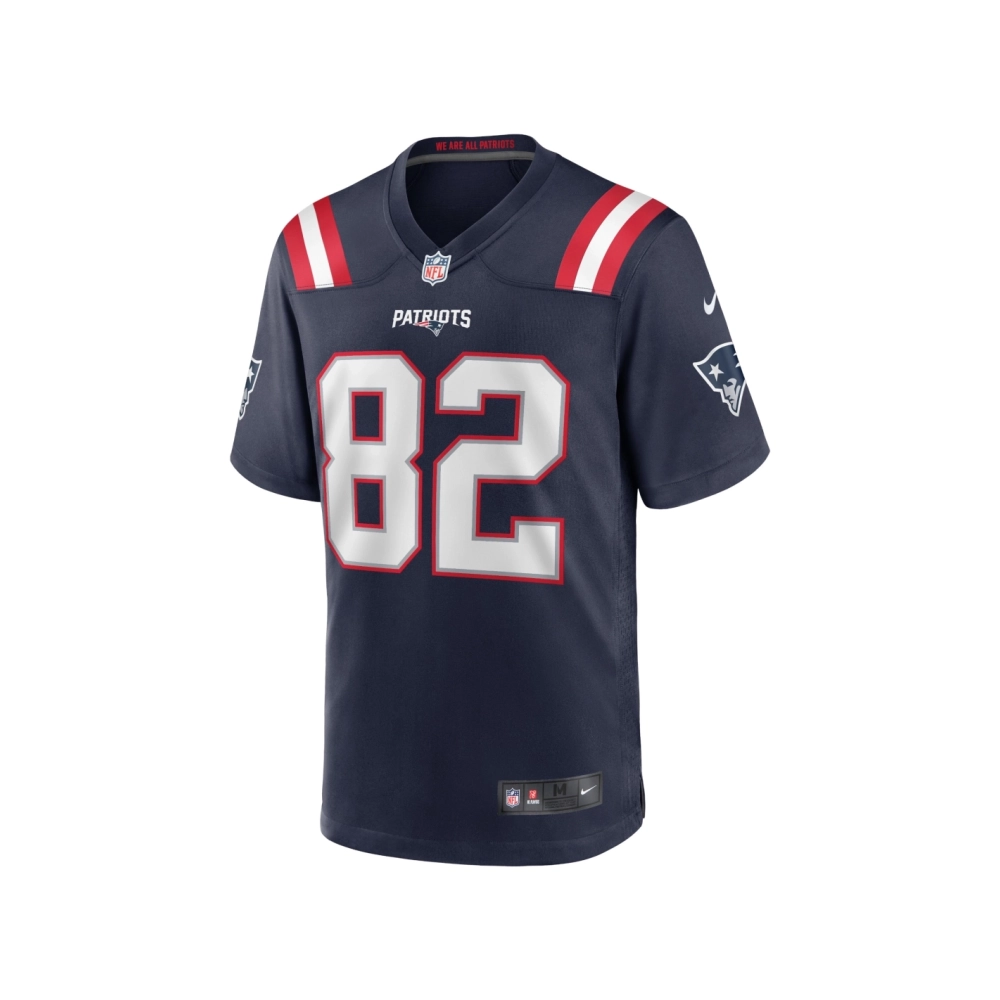 Mens New England Patriots Tre Nixon Navy Player Game Jersey