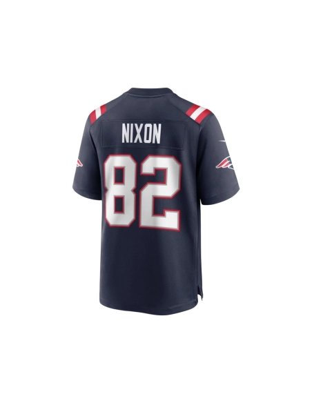 Mens New England Patriots Tre Nixon Navy Player Game Jersey