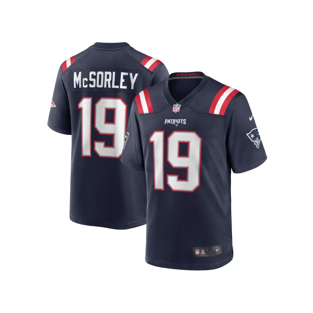 Mens New England Patriots Trace McSorley Navy Game Player Jersey